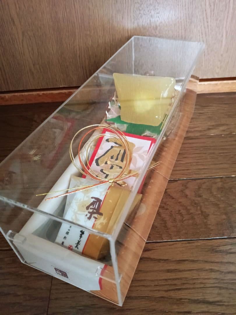 ケース付き 実物大 和乃心 撰彩菓 栗羊羹 食品サンプル - メルカリ