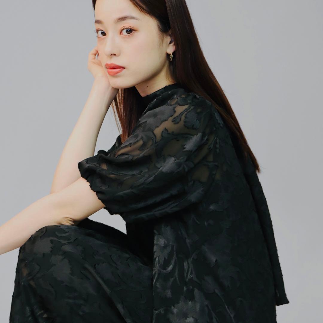 リルアー LERURE 24年 オールインワン パンツドレス レース カーキ M