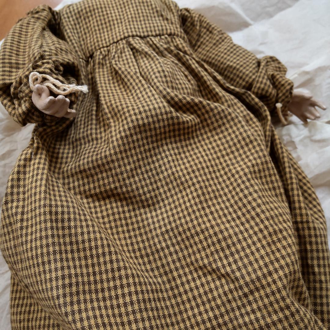 アンティークドール レア 人形1体 茶色 リプロダクション 人形 海外