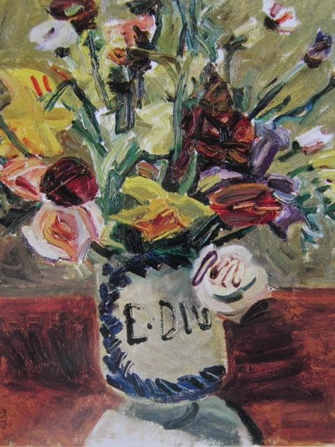 小絲源太郎、「花」、希少な額装用画集より、新品高級額装付、状態良好