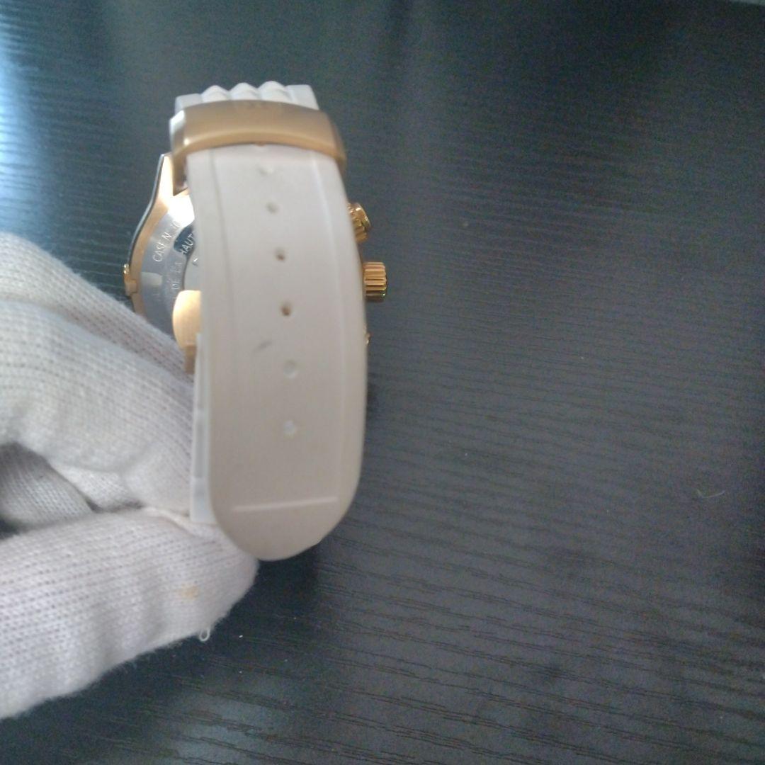 【希少100本】EDOXクロノオフショア 白ラバー×ゴールド×ブルー