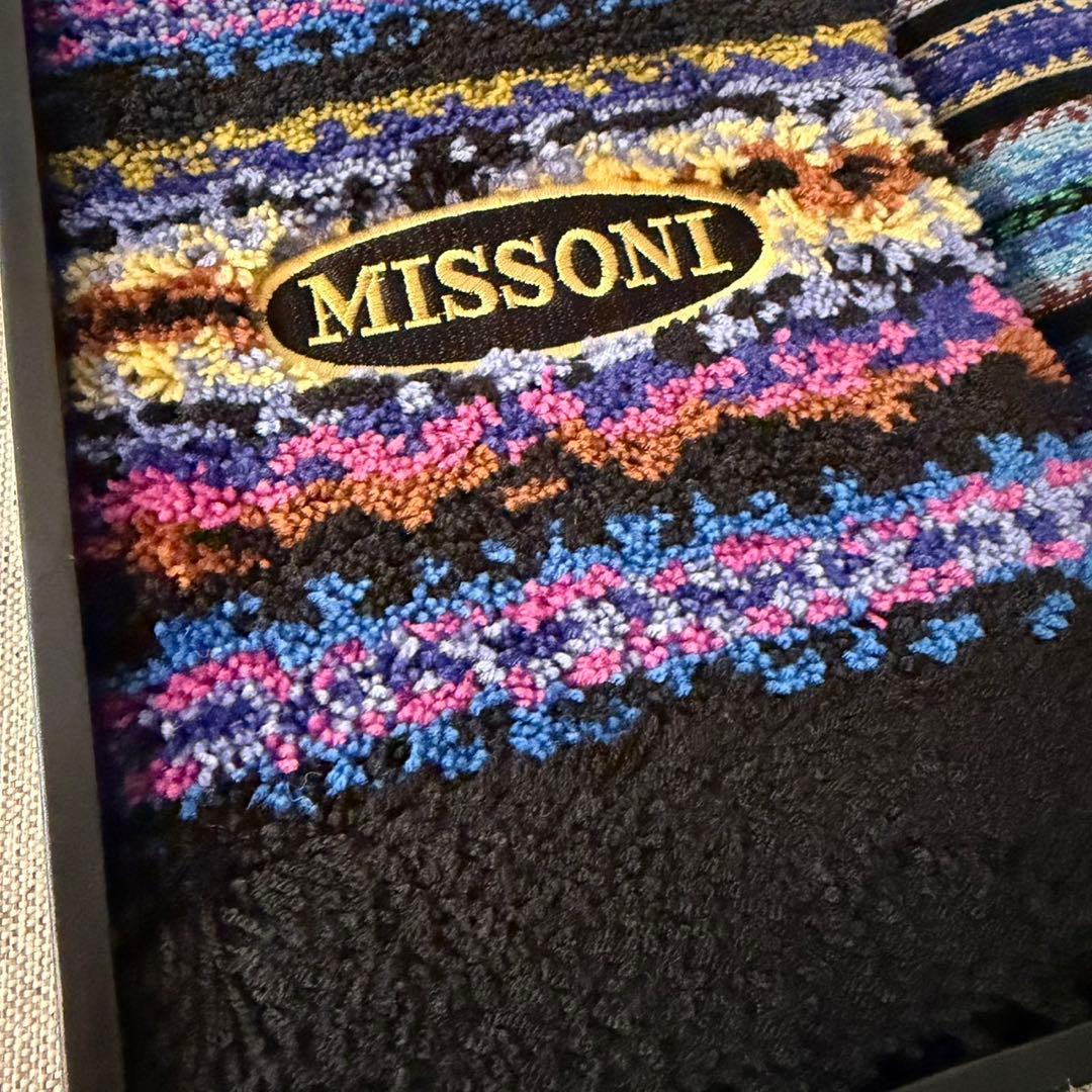 MISSONI(ミッソーニ)バスマット・フェイスタオル2枚セット（ストリシア