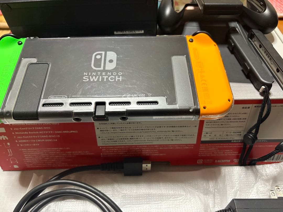 Nintendo Switch ネオンオレンジ/ネオングリーン Joy-Con