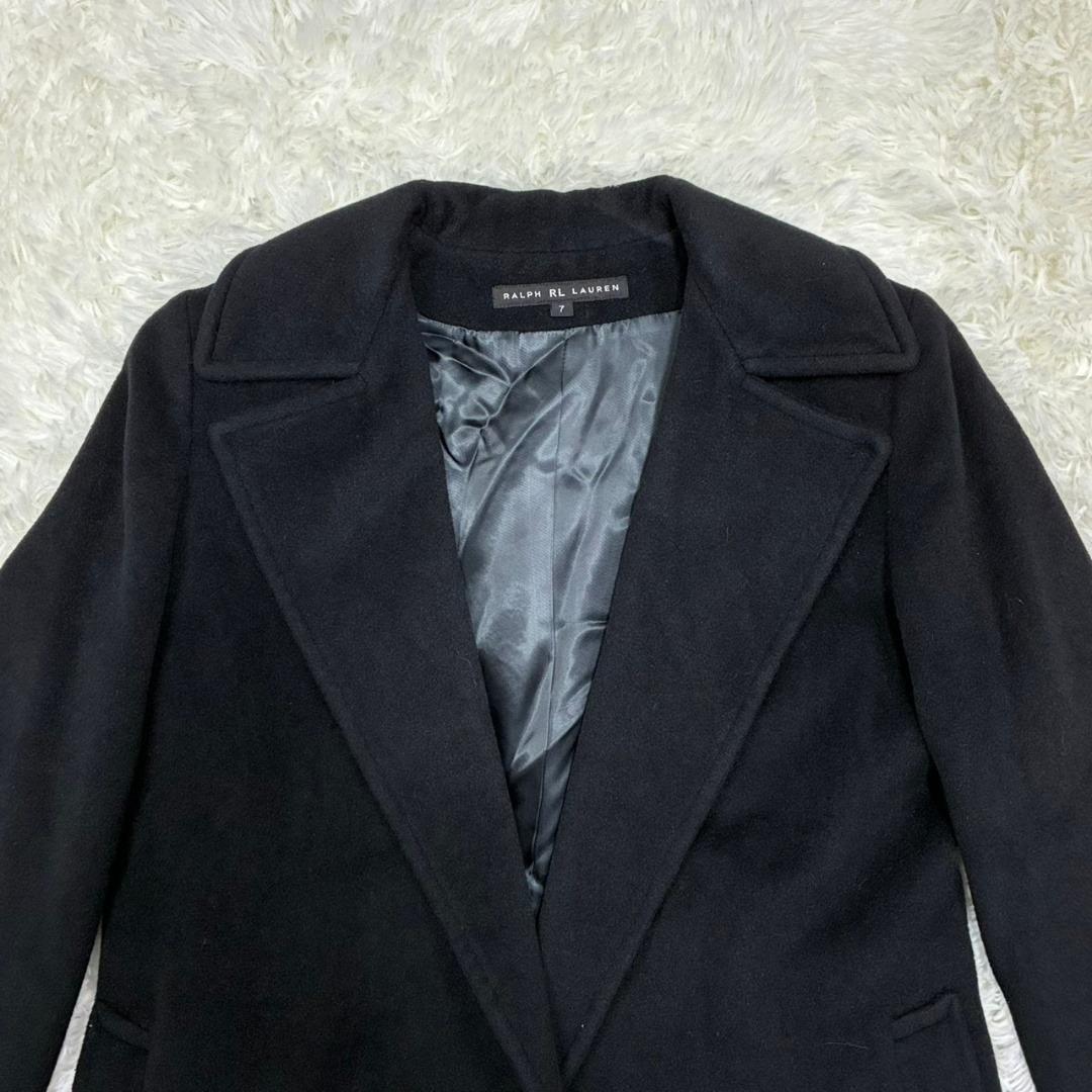 美品✨】ラルフローレン チェスターコート Iライン アンゴラ ブラック