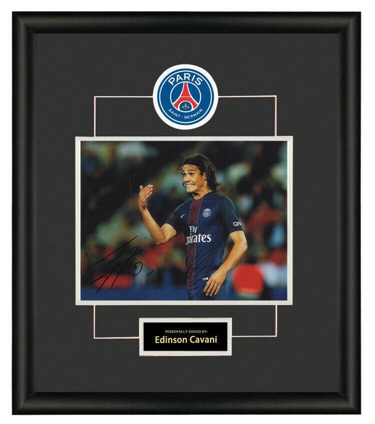 直筆サイン入り写真 エディンソン・カバーニ パリ・サンジェルマンFC