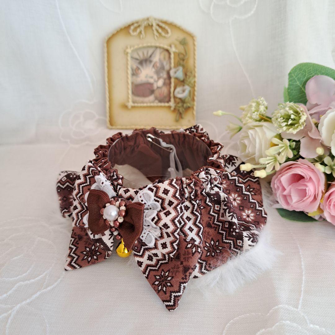 ringring様専用、クリスマス幅広ファーシュシュ()わんちゃん猫ちゃん用