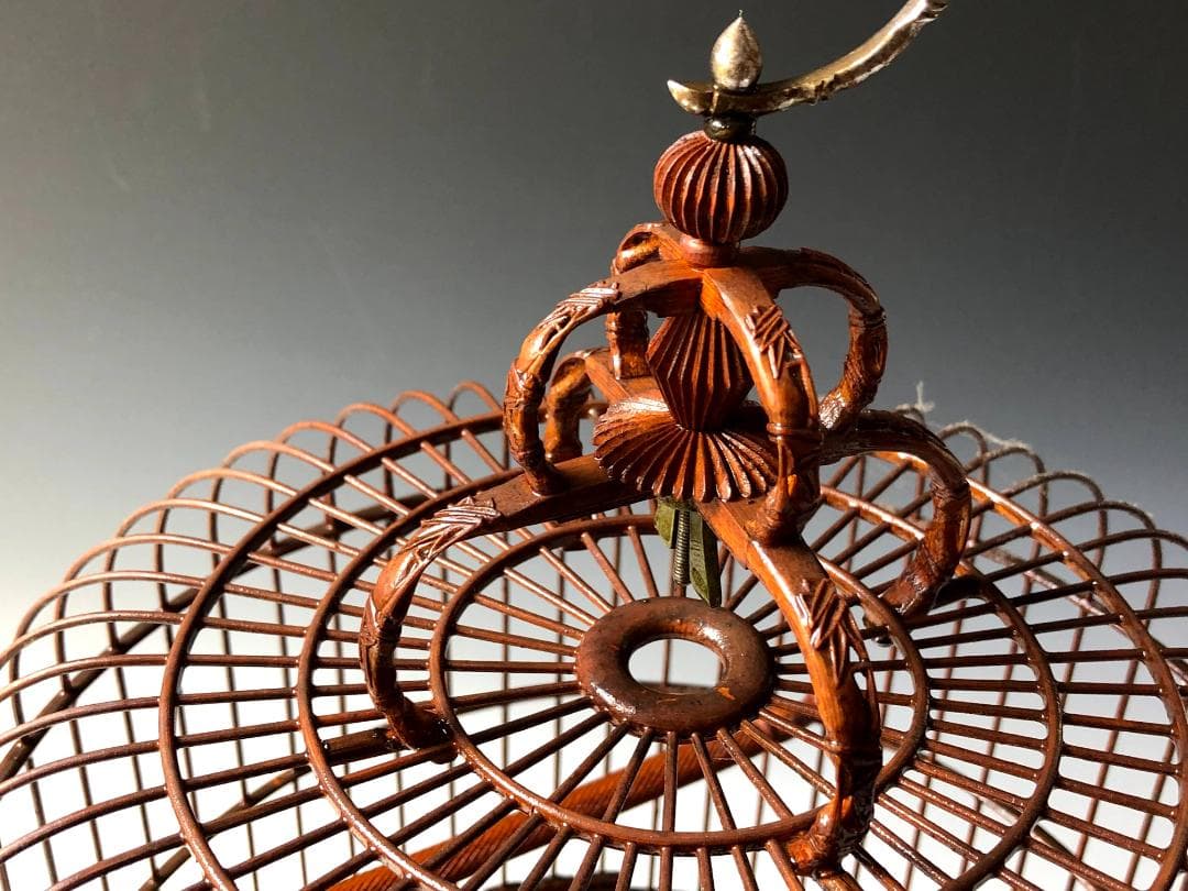 ショップ 繊細な工芸高級竹鳥かご 鳥籠メジロに最適