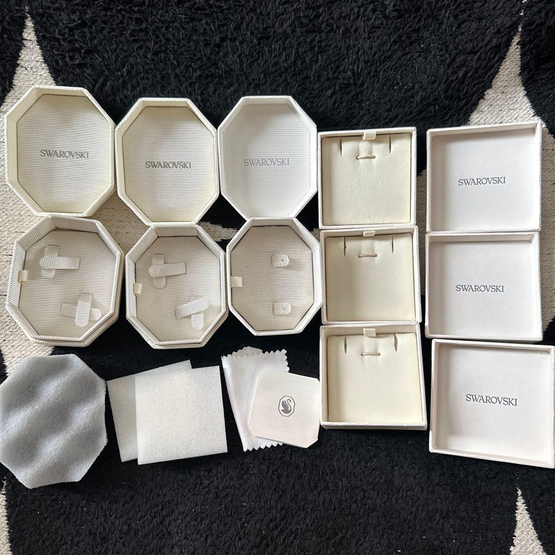 SWAROVSKI 空箱21個·紙袋14枚·リボン10本·レター袋3枚·小袋