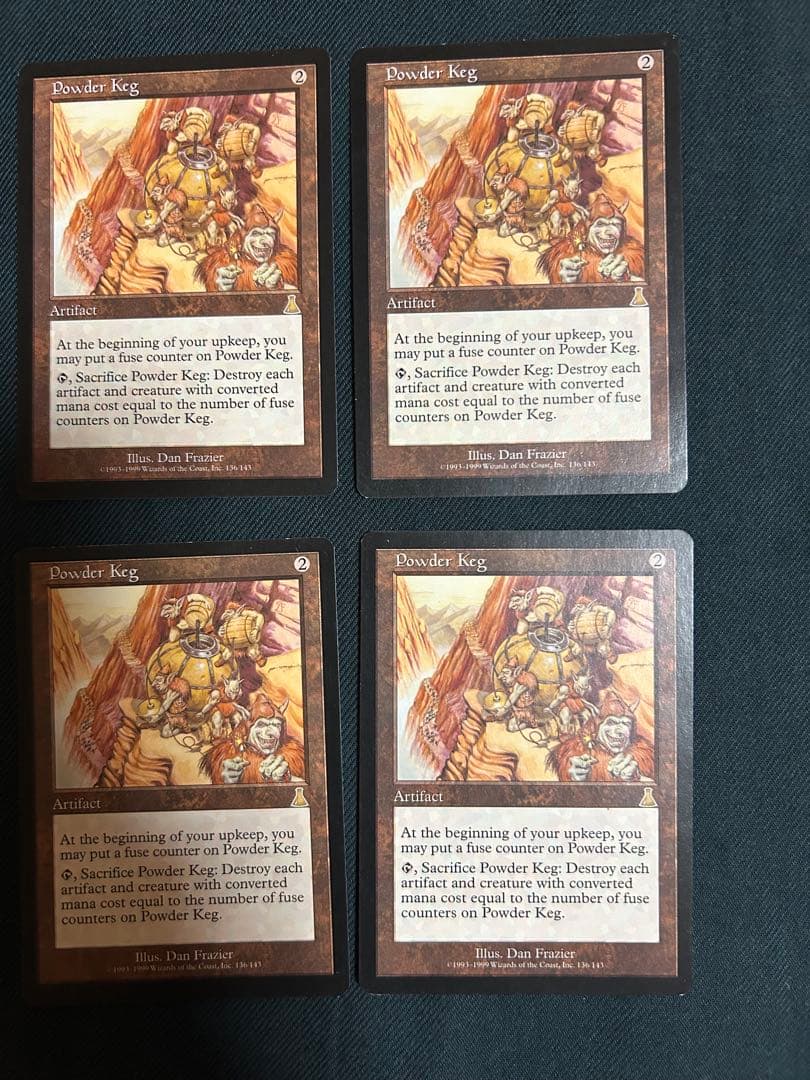 MTG 火薬樽 Powder Keg ウルザズディステニー シングル4枚 Eng - メルカリ