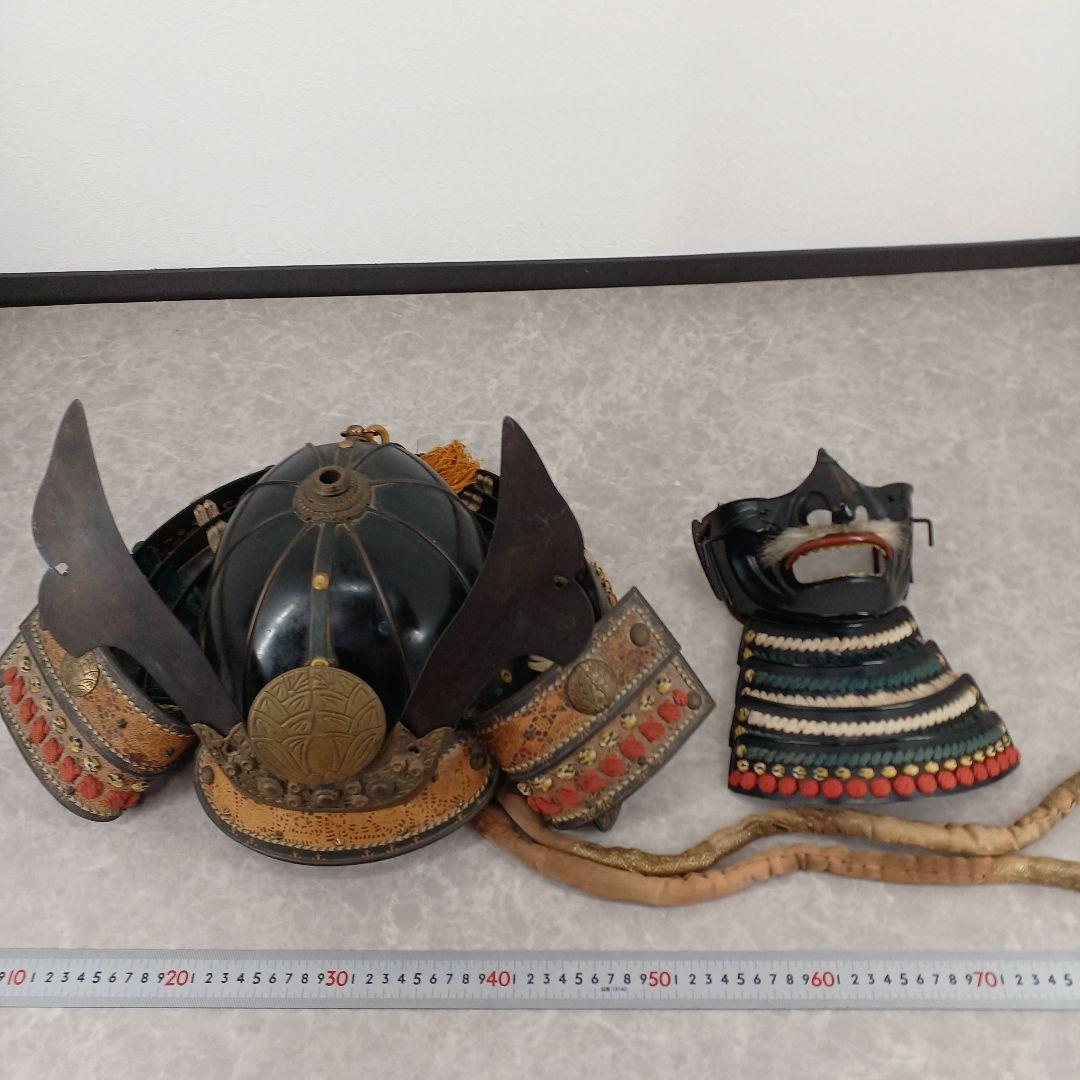 送料込み☆甲冑/等身大/武具【鎧兜一式】木製組み立て式 甲冑展示台付き