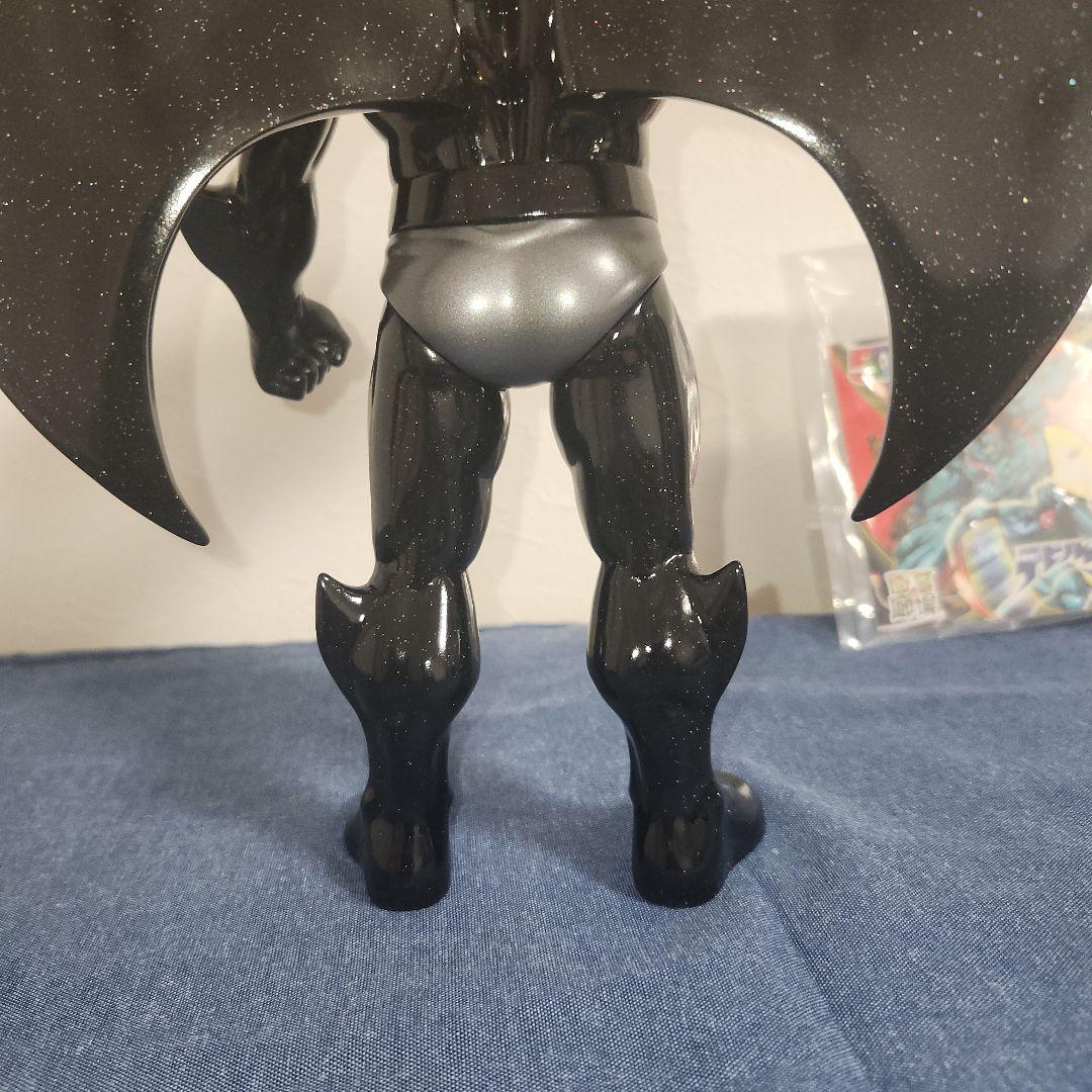 墓場の画廊 デビルマン マスク 面取れ ソフビ ブラック細かな金ラメ