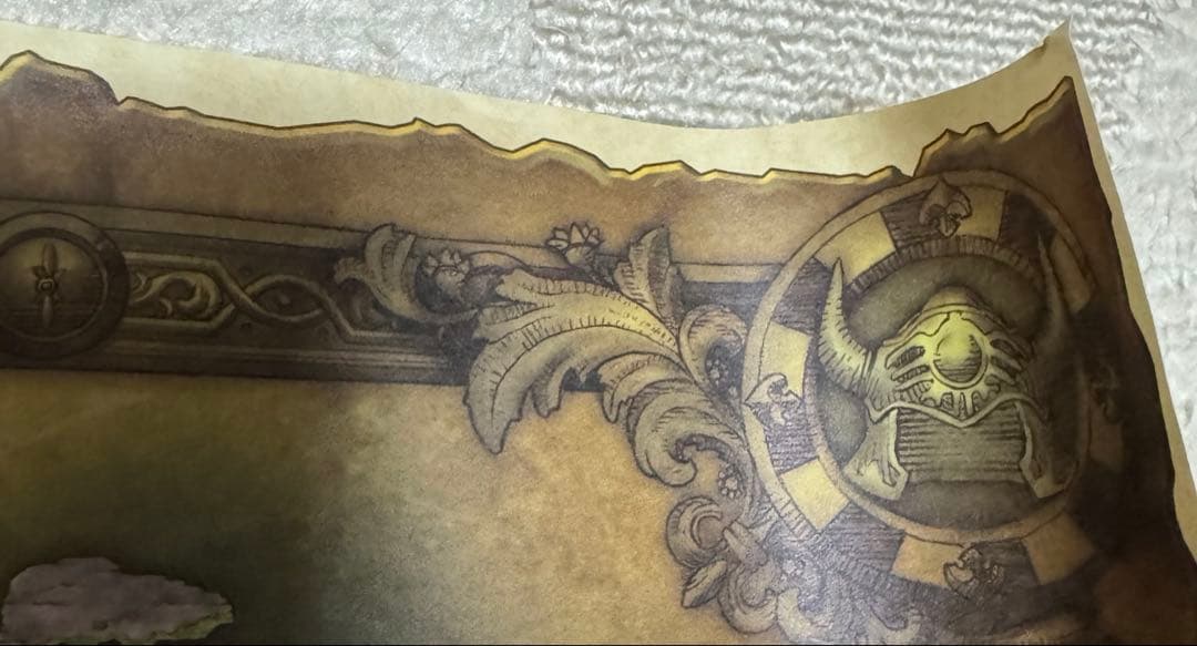 未使用品】ドラクエ25周年 ドラクエ1、2、3 セット特典 世界地図