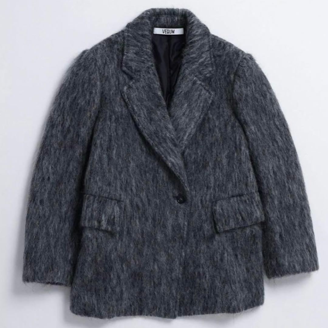 VEQUM(EMODA) シャギージャケットコート - メルカリ