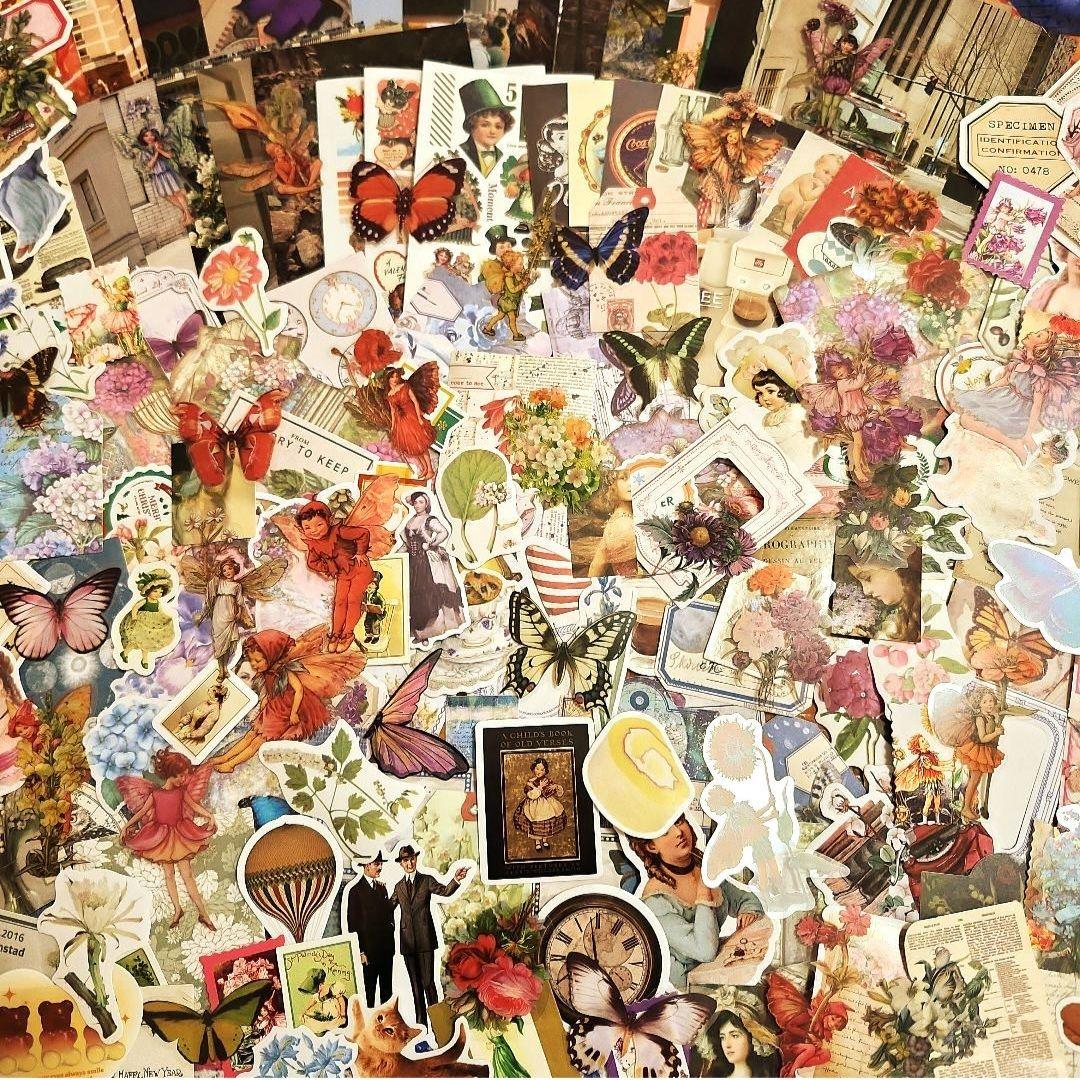 コラージュ素材♡おすそ分け♡紙モノ♡ステッカー♡約1000枚⑥ - メルカリ