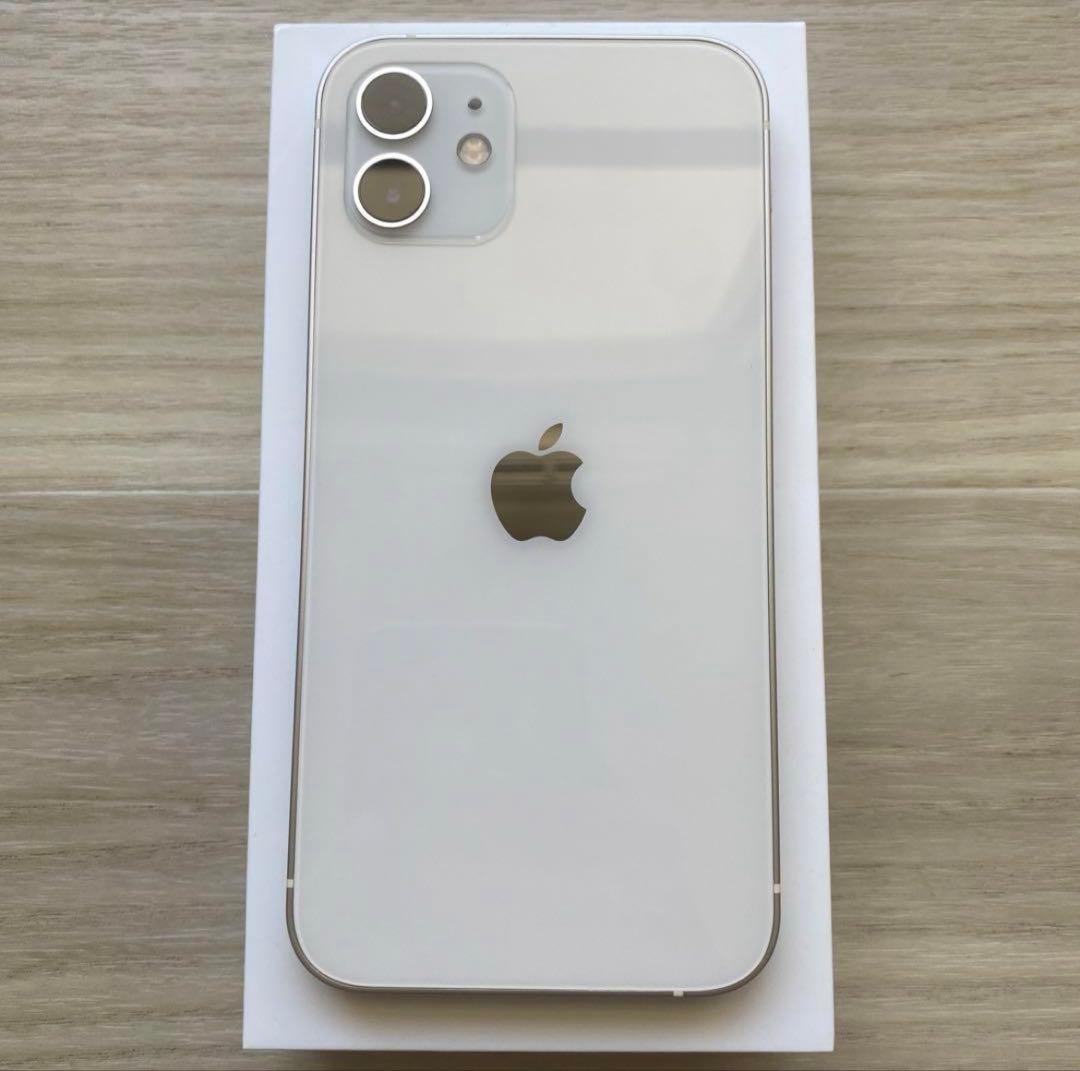 新品同様☆電池新品】iPhone12 256GB 白 SIMフリー