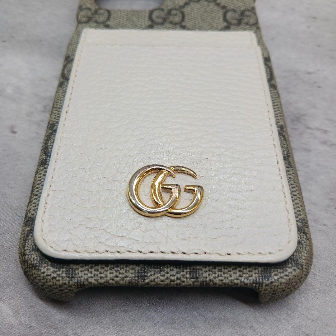 ✨未使用級✨ グッチ iPhone12 Pro ケース GGスプリーム 金ロゴ