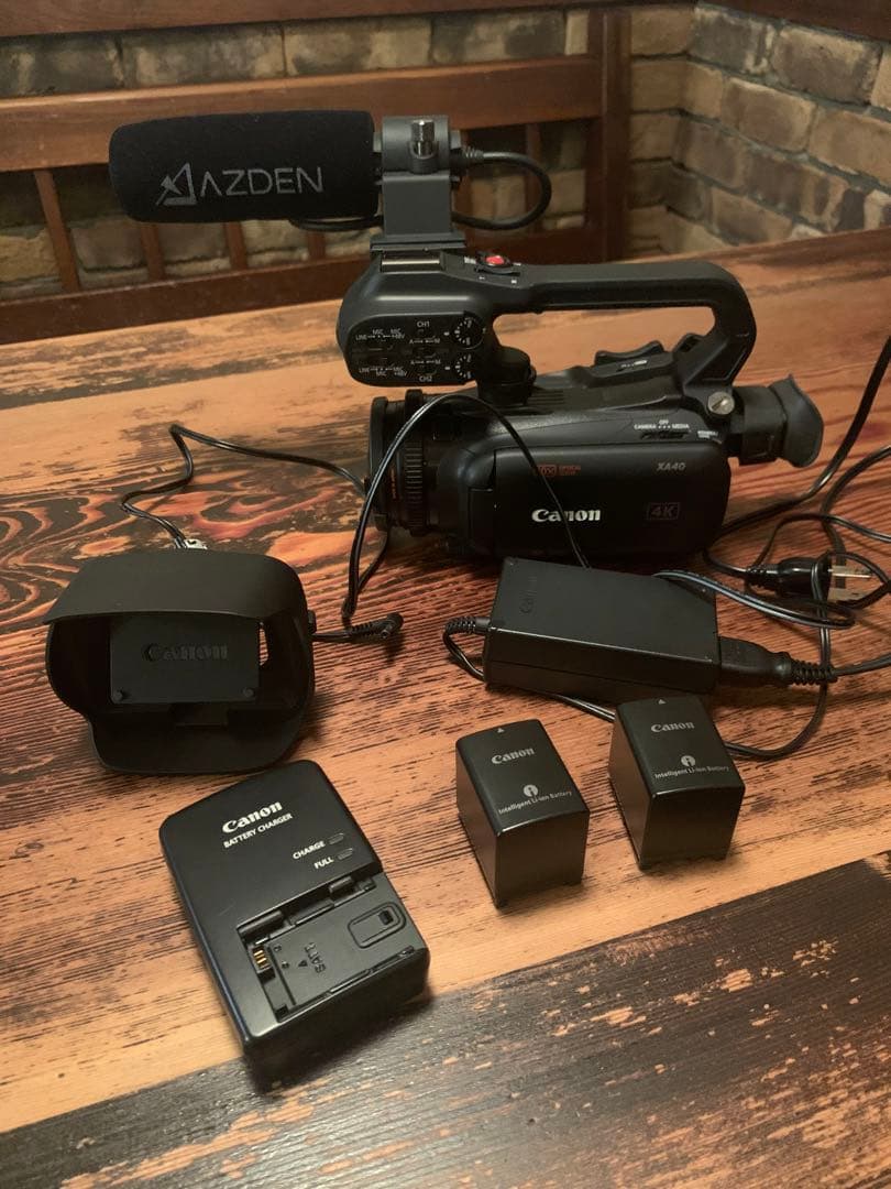 業務用Canon 4Kビデオカメラ XA40 ハンドルユニットHDU-1セット