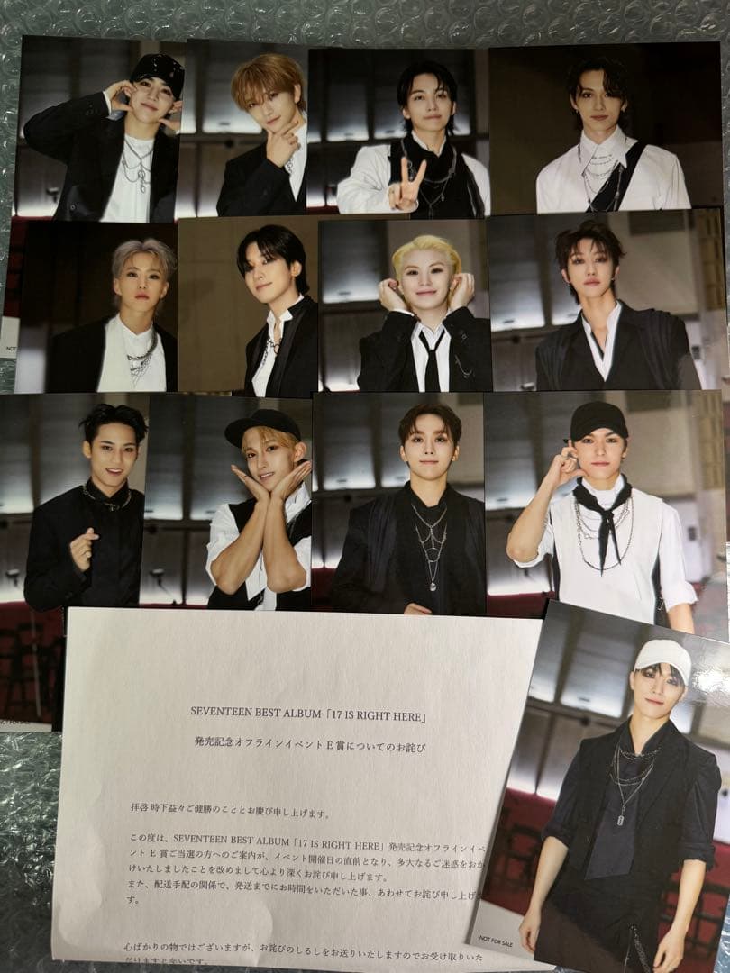 SEVENTEEN 17 IS RIGHT HERE オフイベE賞非売品写真全員 SEVENTEEN 17