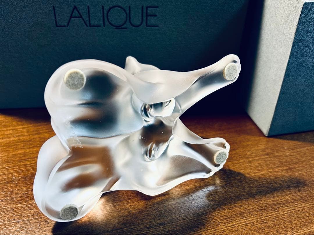 LALIQUE ラリック 愛合うライオン達 置物 オブジェ フィギュリン