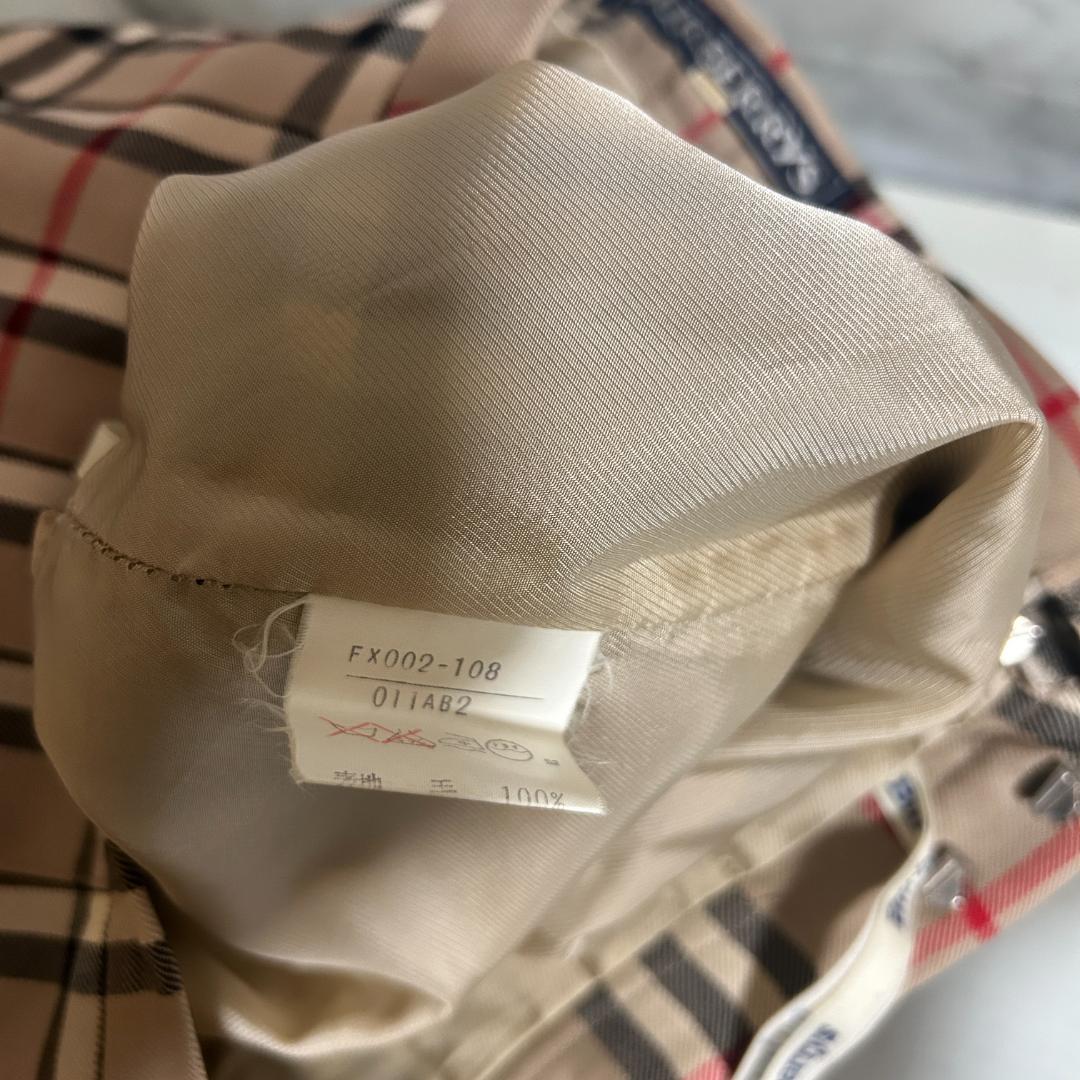 BURBERRYS バーバリー プリーツスカート ノバチェック ベージュ ウール