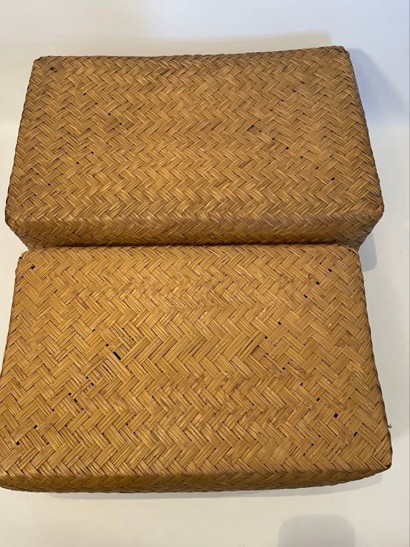 昭和レトロ 柳行李 やなぎこおり 衣類収納 収納ボックス 希少品 2個セット