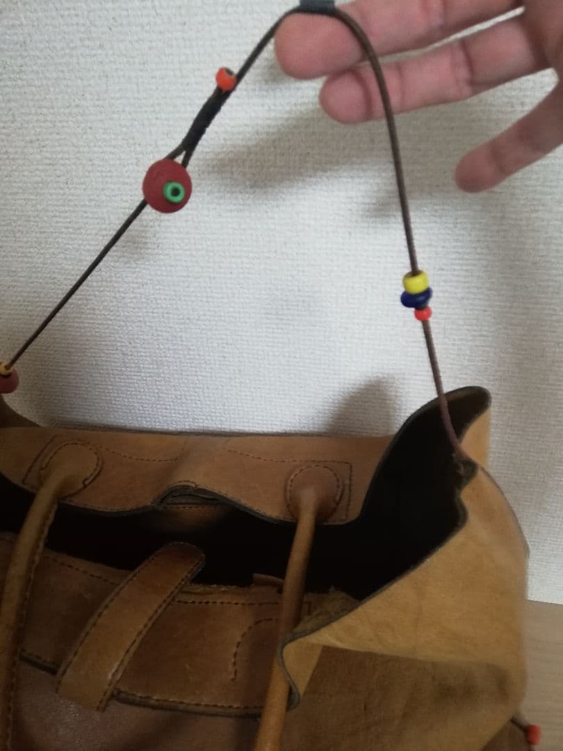 レア]アンリクイールHENRY CUIRラクダ革トートバッグ/アンリークイール