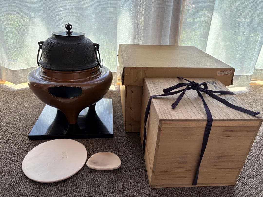 茶道具高橋敬典作朝鮮釜朝鮮風炉他4点セット2/2ページ