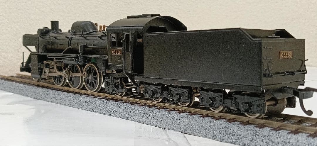 HOゲージ 宮沢模型 Ｃ58門デフ蒸気機関車、メンテナンス済