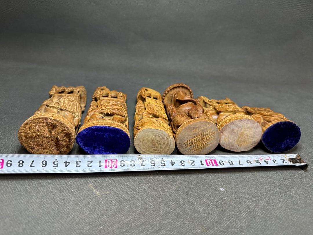 インド 白檀 木彫り 象 仏教美術 仏像 骨董 木像 木製 密教 置物