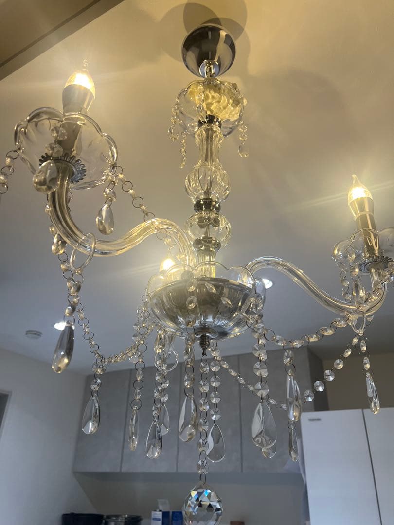 K*n様 LED電球付きクリスタルシャンデリア 3灯