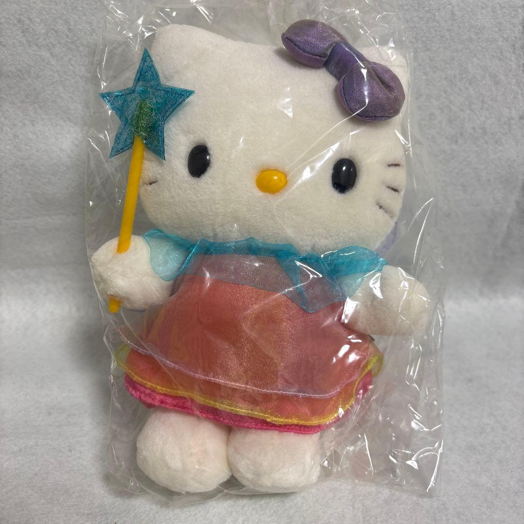サンリオ　フェアリー　ハローキティ　虹　ぬいぐるみ　レトロ