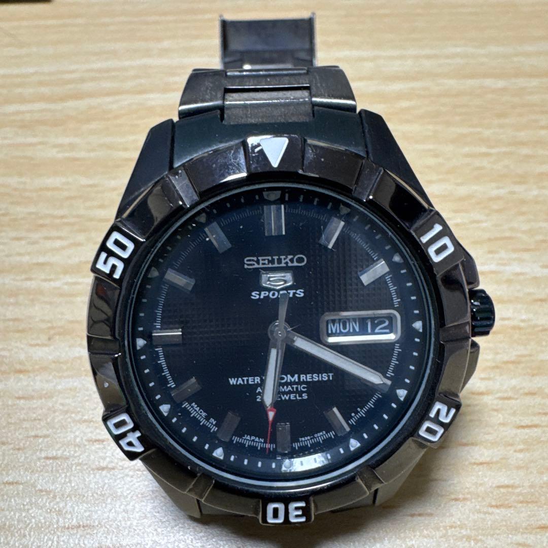 SEIKO 5 スポーツ 自動巻き 動作良好