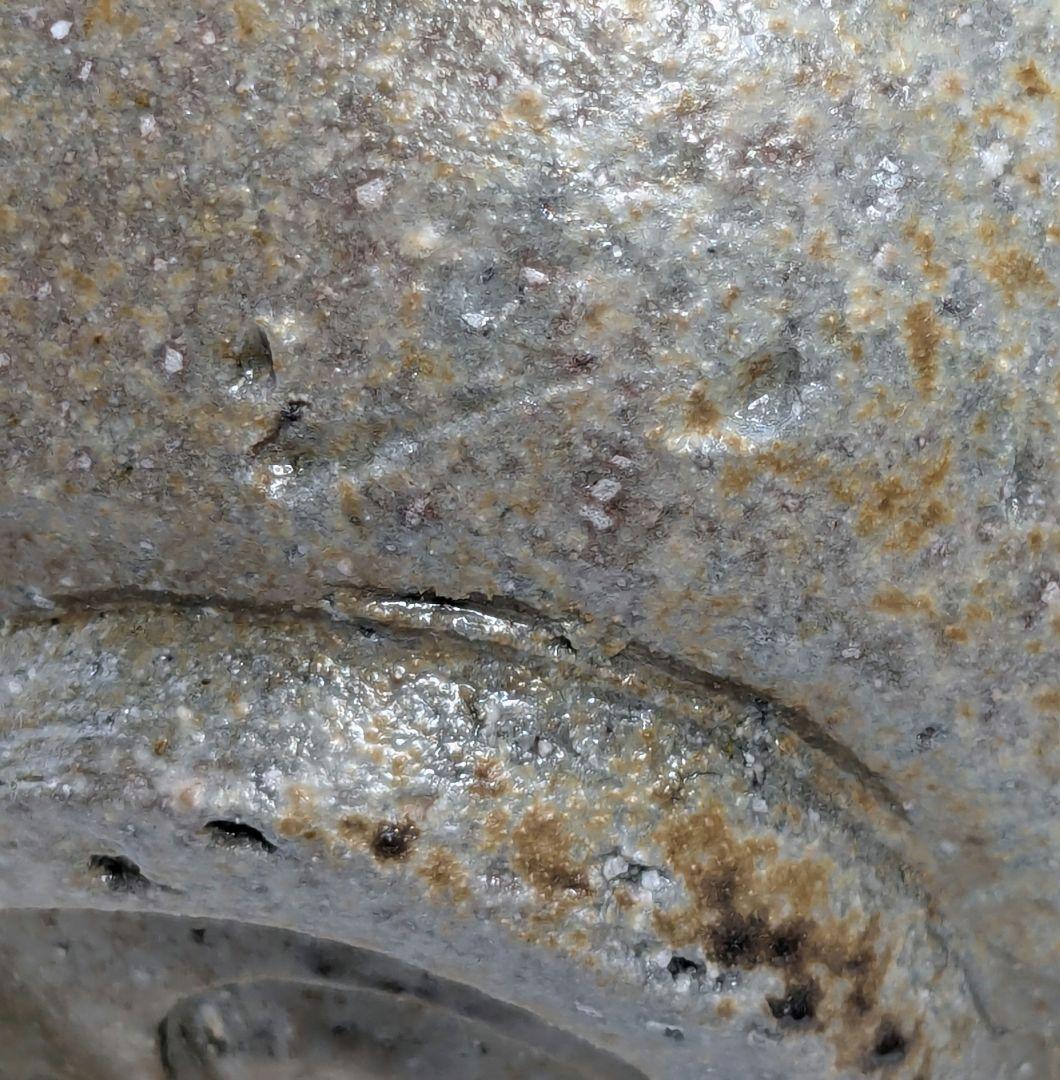 備前焼 ゴマ窯変茶盌 合箱 抹茶碗 抹茶茶碗 茶道具 茶器 食器 在銘 作家作品