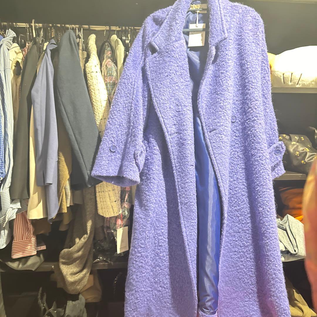 THE TOE PÂTÉ COLOR LONG COAT Blue /M