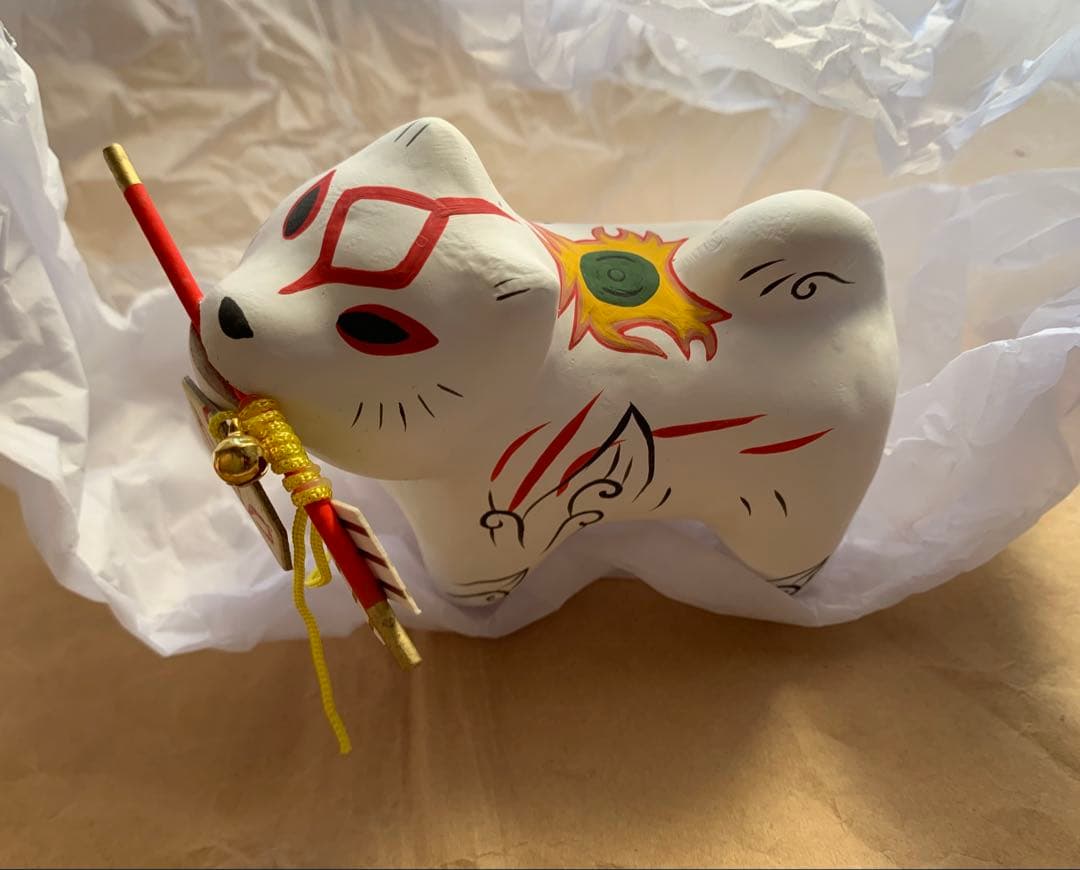 【匿名配送】大神　アマテラス 干支の張子