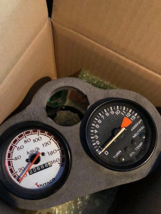 NS-1 安い NSR50 NSR80キタコスピードメーター.パネル.純正タコASSy