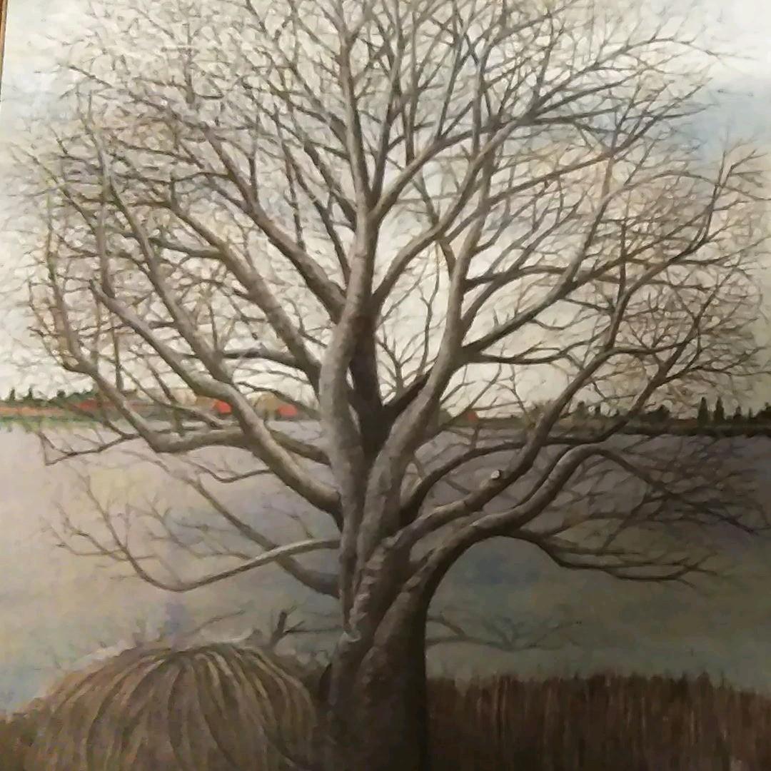 日本画(23)　一本の木