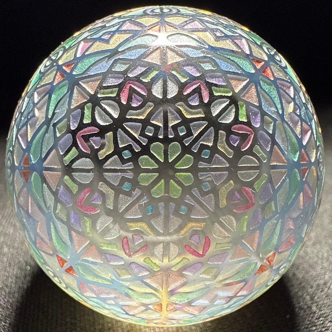 定榮政隆 じょうえい まさたか 万華鏡 金魚 サンドブラスト ガラス