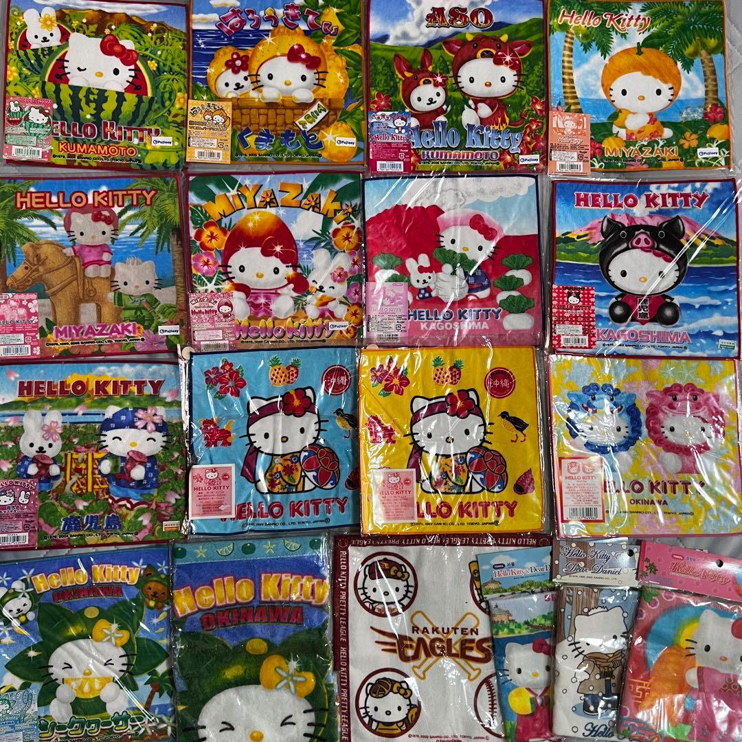 サンリオ ハローキティ ご当地限定 プチタオル ハンドタオル 77枚+おまけ5枚