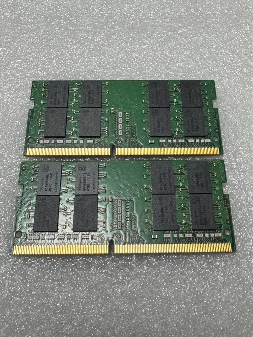 SKhynixPC4 3200AA16GB2枚 32GB BIOSチェック済み