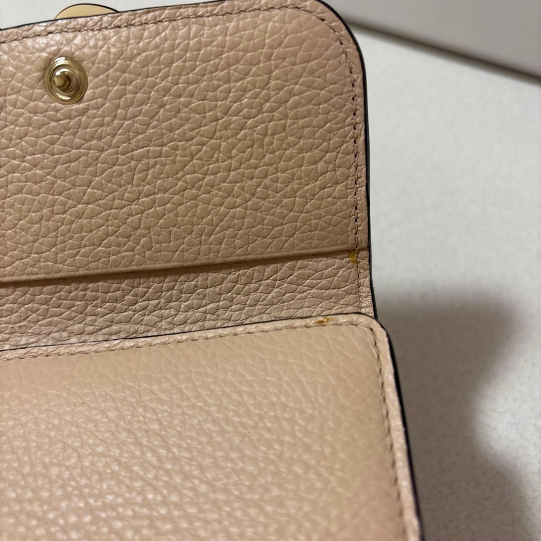 Chloé 三つ折り財布 ピンクベージュ