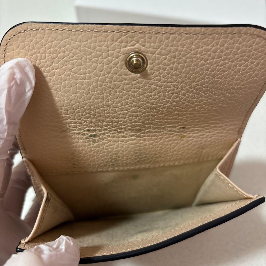Chloé 三つ折り財布 ピンクベージュ