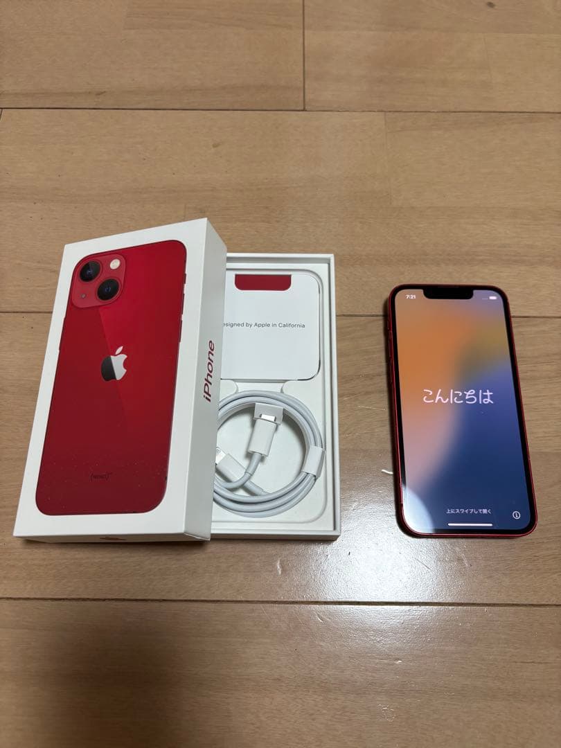 JJ様専用】iPhone 13 mini 赤 レッド 充電ケーブル付き