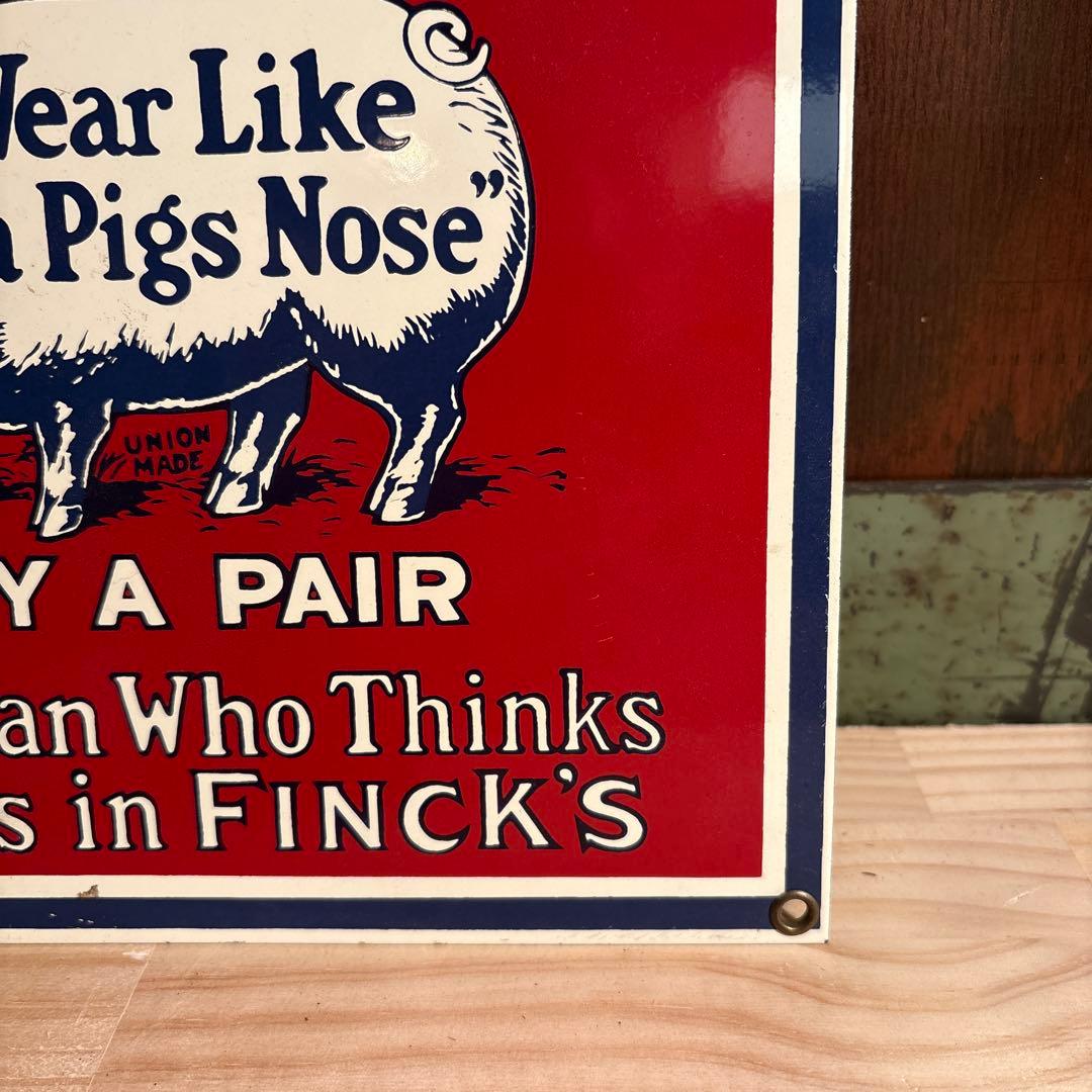 Finck's 復刻 サイン 看板 LEE