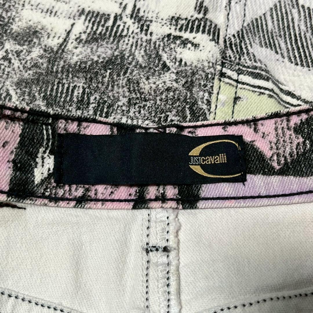 JUSTcavalli グラフィックデザイン デニムスカート N1635