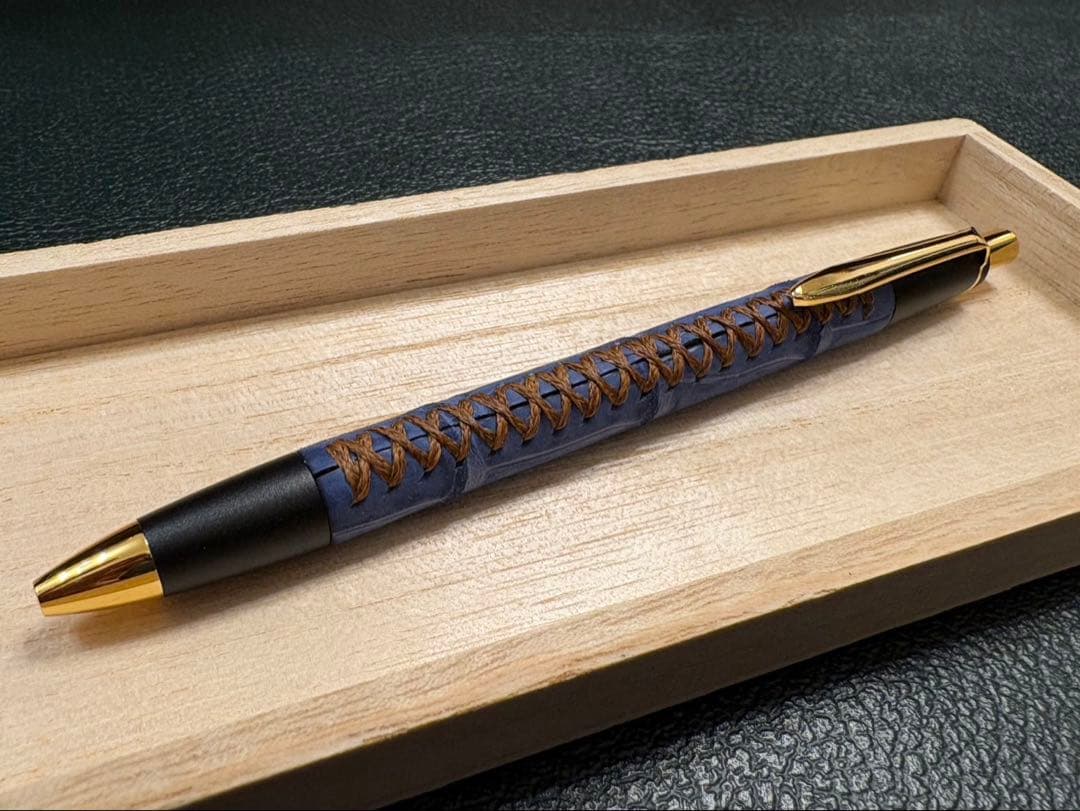 Schicksal シックザール クロコダイル ヌバックブルー シャーペン