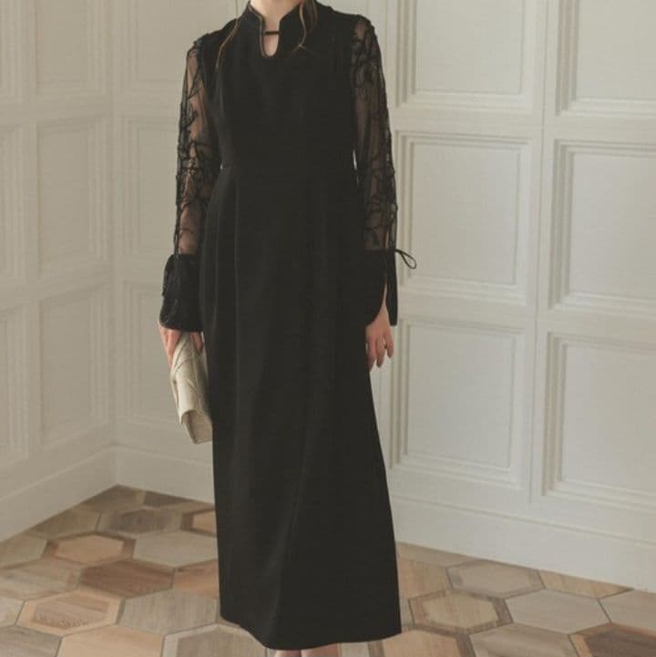 【美品】niana レース ワンピース ドレス 結婚式 お呼ばれ 低身長さん