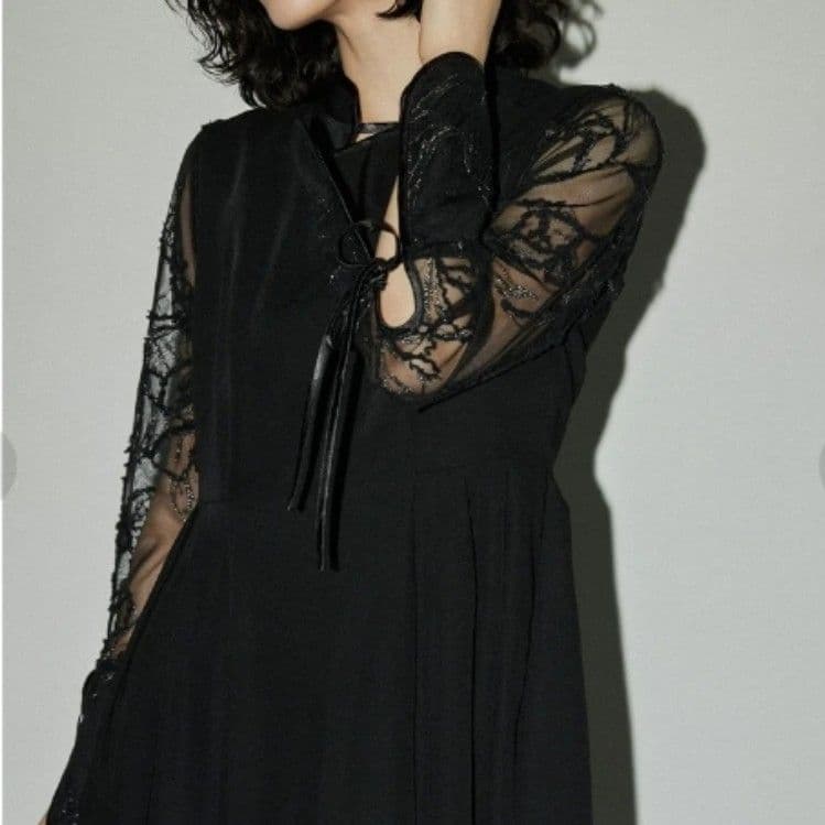 【美品】niana レース ワンピース ドレス 結婚式 お呼ばれ 低身長さん