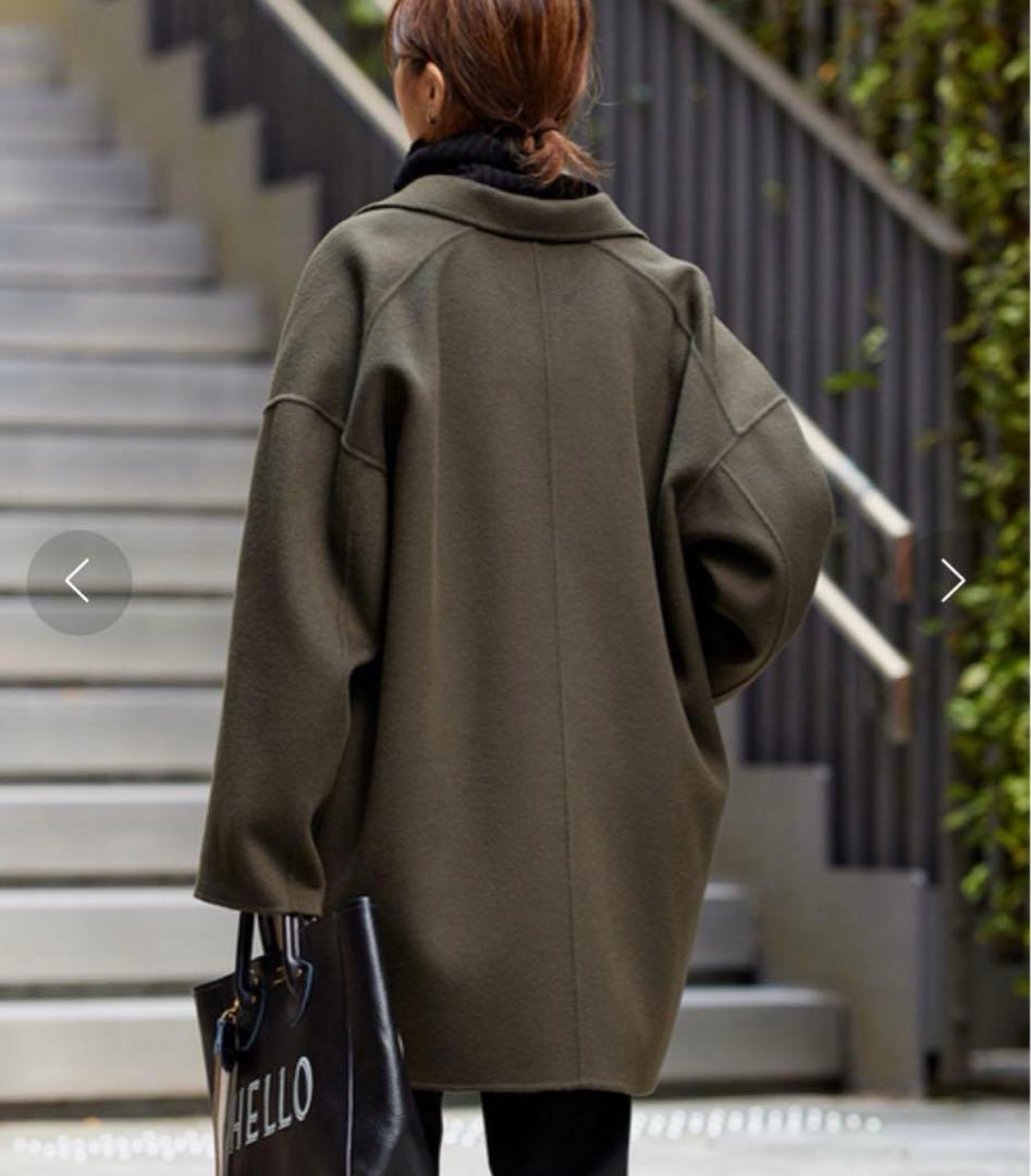 FRAMeWORK ハミルトンリバーテーラードコート カーキ