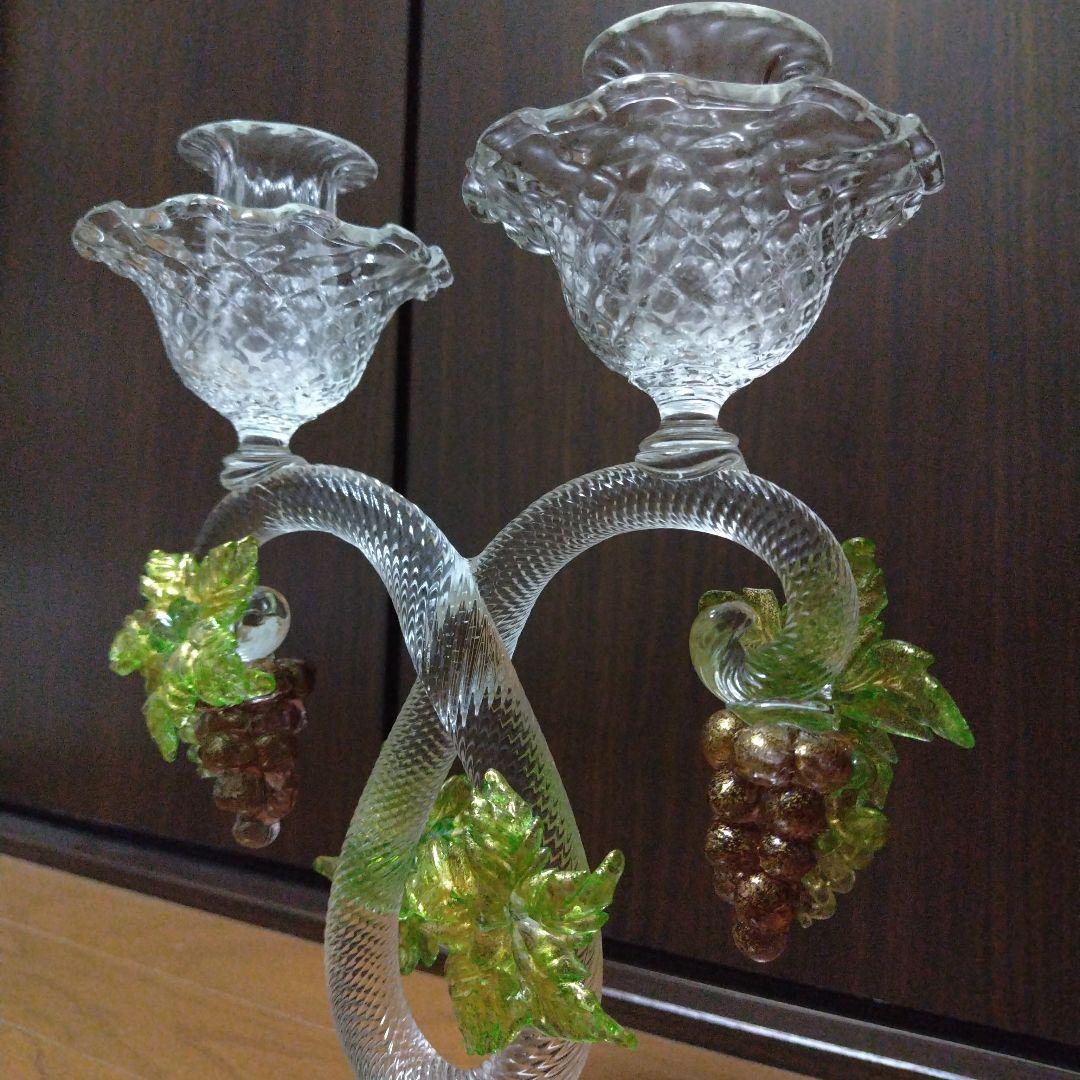 超高級13万以上ムラーノ ベネチアングラス美術品 大型キャンドル